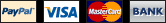 PayPal, MasterCard, Visa and Debit Card Accepted
